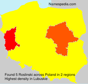 Surname Roslinski in Poland Surname Roslinski in Poland