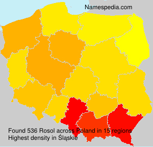 Surname Rosol in Poland Surname Rosol in Poland