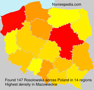 Surname Rosolowska in Poland