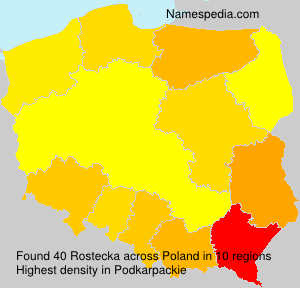 Surname Rostecka in Poland Surname Rostecka in Poland