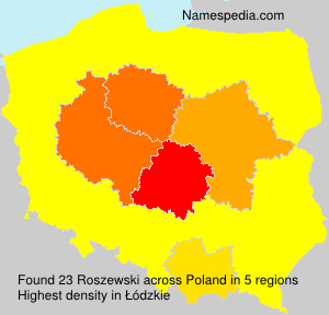 Surname Roszewski in Poland Surname Roszewski in Poland