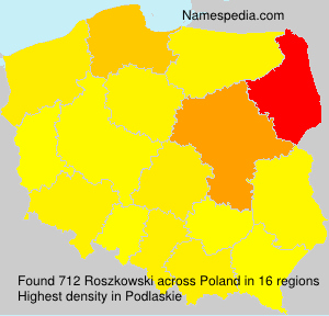 Surname Roszkowski in Poland Surname Roszkowski in Poland