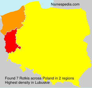 Surname Rotkis in Poland Surname Rotkis in Poland