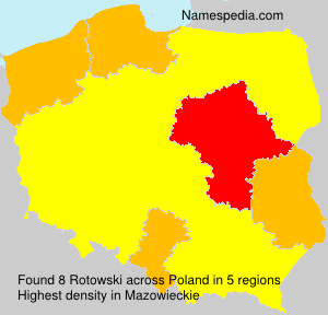 Surname Rotowski in Poland Surname Rotowski in Poland
