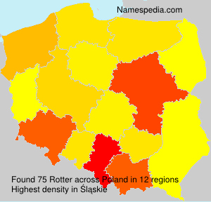 Surname Rotter in Poland Surname Rotter in Poland
