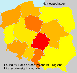 Surname Roza in Poland Surname Roza in Poland