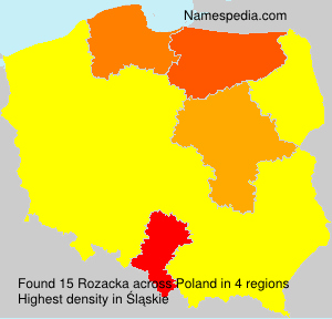 Surname Rozacka in Poland Surname Rozacka in Poland