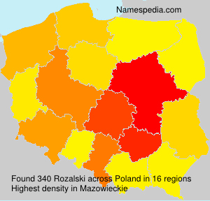 Surname Rozalski in Poland Surname Rozalski in Poland