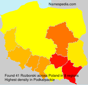 Surname Rozborski in Poland Surname Rozborski in Poland