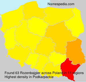 Surname Rozenbajgier in Poland Surname Rozenbajgier in Poland