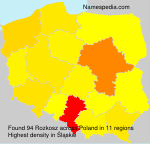Surname Rozkosz in Poland Surname Rozkosz in Poland