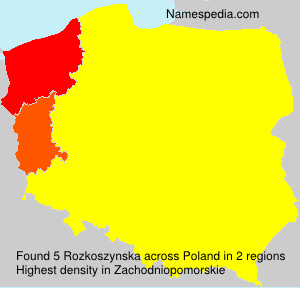 Surname Rozkoszynska in Poland Surname Rozkoszynska in Poland
