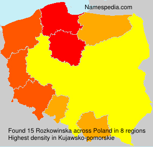 Surname Rozkowinska in Poland Surname Rozkowinska in Poland