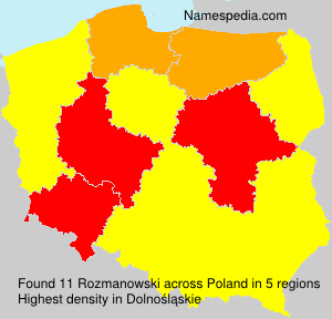 Surname Rozmanowski in Poland Surname Rozmanowski in Poland