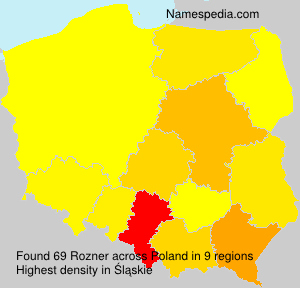 Surname Rozner in Poland Surname Rozner in Poland