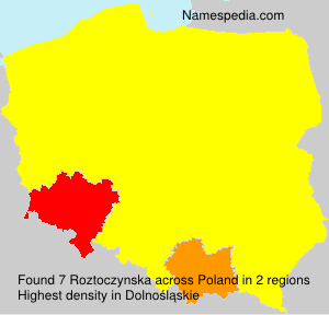 Surname Roztoczynska in Poland Surname Roztoczynska in Poland