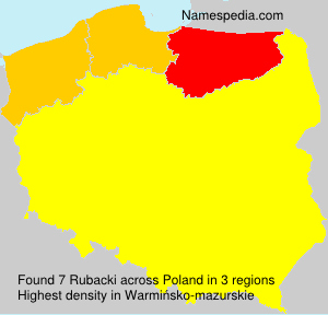 Surname Rubacki in Poland Surname Rubacki in Poland