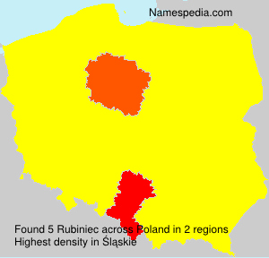 Surname Rubiniec in Poland Surname Rubiniec in Poland