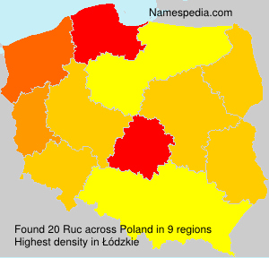 Surname Ruc in Poland Surname Ruc in Poland
