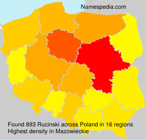 Surname Rucinski in Poland Surname Rucinski in Poland