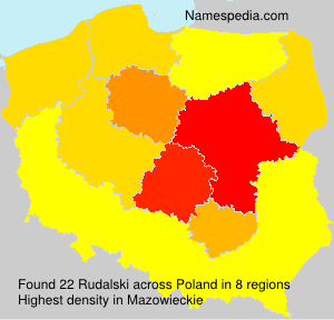 Surname Rudalski in Poland Surname Rudalski in Poland
