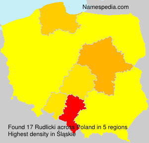 Surname Rudlicki in Poland Surname Rudlicki in Poland