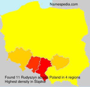 Surname Rudyszyn in Poland Surname Rudyszyn in Poland