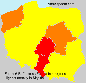Surname Ruff in Poland Surname Ruff in Poland