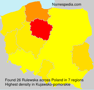 Surname Rulewska in Poland Surname Rulewska in Poland