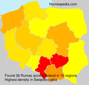 Surname Rumas in Poland Surname Rumas in Poland
