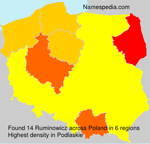 Surname Ruminowicz in Poland Surname Ruminowicz in Poland
