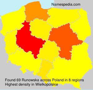 Surname Runowska in Poland Surname Runowska in Poland