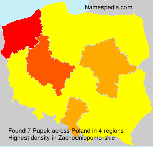 Surname Rupek in Poland Surname Rupek in Poland