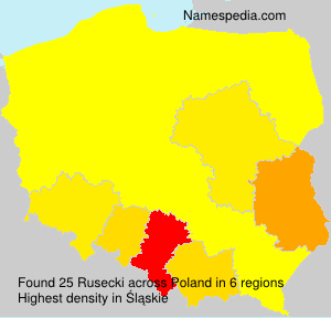 Surname Rusecki in Poland Surname Rusecki in Poland