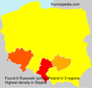 Surname Rusowski in Poland Surname Rusowski in Poland