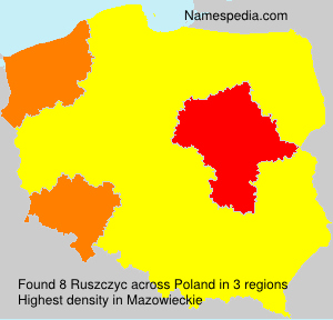 Surname Ruszczyc in Poland Surname Ruszczyc in Poland