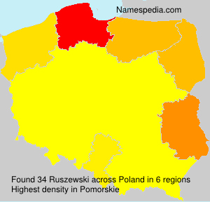 Surname Ruszewski in Poland Surname Ruszewski in Poland