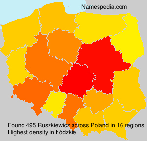 Surname Ruszkiewicz in Poland Surname Ruszkiewicz in Poland