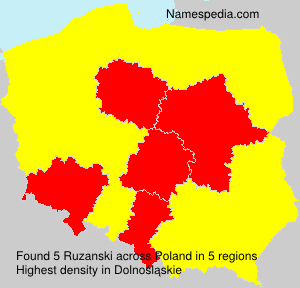 Surname Ruzanski in Poland Surname Ruzanski in Poland