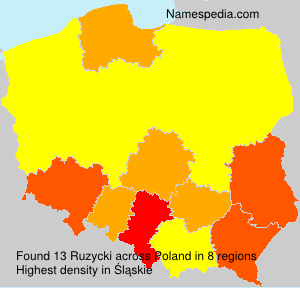 Surname Ruzycki in Poland Surname Ruzycki in Poland
