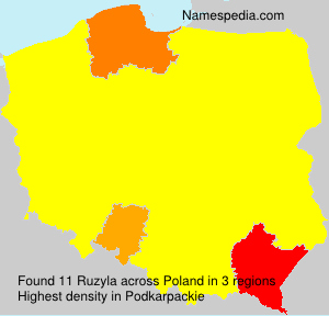 Surname Ruzyla in Poland Surname Ruzyla in Poland