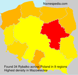 Surname Rybalko in Poland Surname Rybalko in Poland