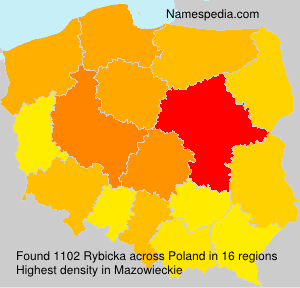 Surname Rybicka in Poland Surname Rybicka in Poland
