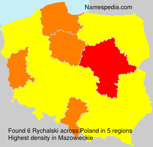 Surname Rychalski in Poland Surname Rychalski in Poland