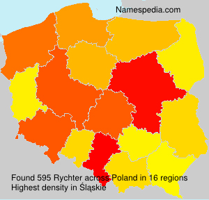 Surname Rychter in Poland Surname Rychter in Poland