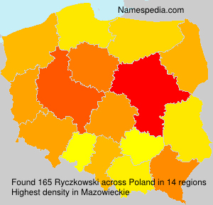 Surname Ryczkowski in Poland