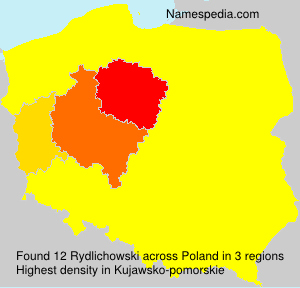Surname Rydlichowski in Poland Surname Rydlichowski in Poland