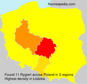 Surname Rygiert in Poland Surname Rygiert in Poland