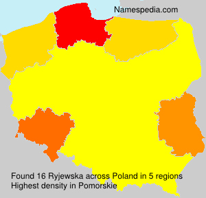 Surname Ryjewska in Poland Surname Ryjewska in Poland