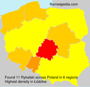 Surname Rykalski in Poland